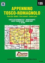 Appennino Tosco-Romagnolo, parte est. Carta dei sentieri 1:50.000. Ediz. italiana, inglese, francese e tedesca