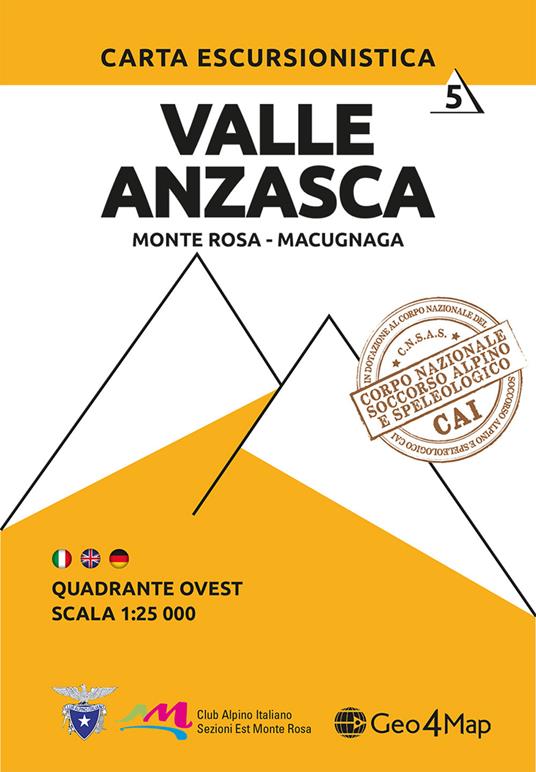 Valle Antigorio Scala 1:25.000 tedesca e francese italiana Ediz inglese Valle Maggia Carta escursionistica valle Isorno Vol. 12 Val Vigezzo 