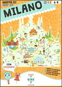 Mappa di Milano illustrata. Ediz. italiana e inglese - copertina
