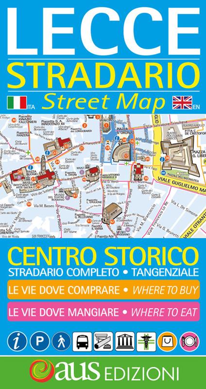Lecce. Stradario-Street map. Ediz. bilingue - Adele Urso - copertina