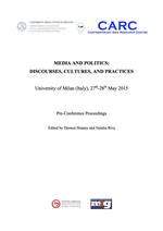 Media and politics. Discourses, cultures, and practices. Pre-Conference proceedings. University of Milan (Italy), 27th-28th may 2015