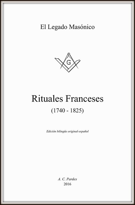 Rituales franceses (1740-1825). Ediz. francese e spagnola - copertina