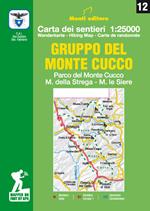 Gruppo del Monte Cucco. Parco del Monte Cucco, M. della Strega, M. le Siere. Carta dei sentieri 1:25000. Ediz. italiana, inglese, francese e tedesca