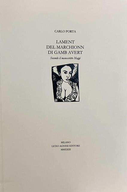 Lament del Marchionn di gamb avert. Secondo il manoscritto Maggi. Ediz. multilingue - Carlo Porta - copertina