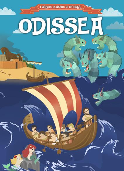 L'Odissea. I viaggi di Ulisse. Con adesivi - Andrea Francesco Tessarolo - copertina