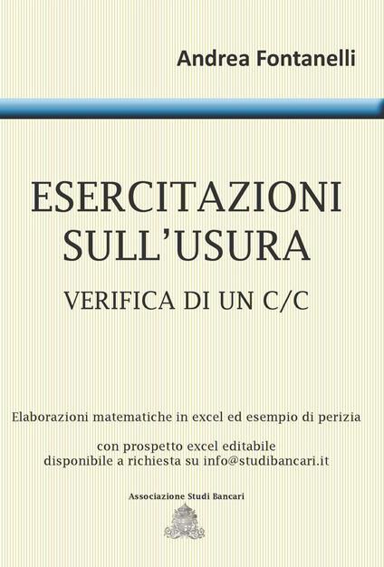 Esercitazioni sull'usura. Verifica di un c/c - Andrea Fontanelli - copertina