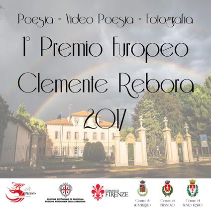 Premio Europeo Clemente Rebora 2017. Poesia - Video poesia - Fotografia - copertina