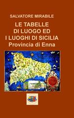 Le tabelle di luogo ed i luoghi di Sicilia. Provincia di Enna