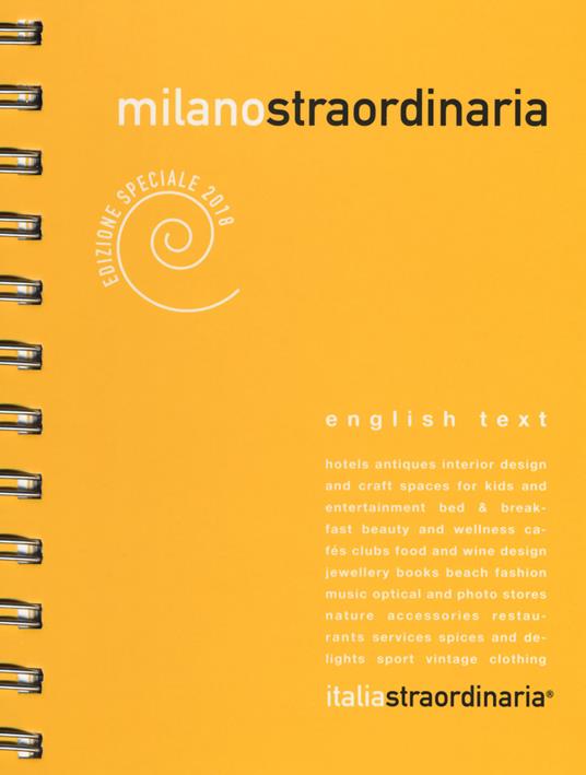 Milanostraordinaria 2018. Ediz. italiana e inglese - copertina