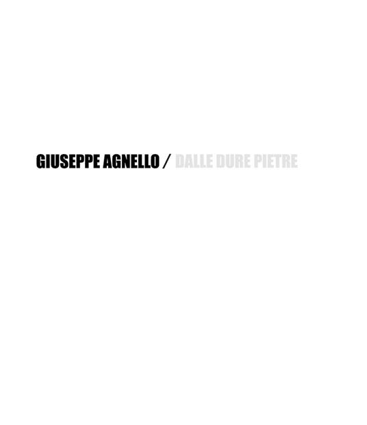 Dalle dure pietre - Giuseppe Agnello - copertina
