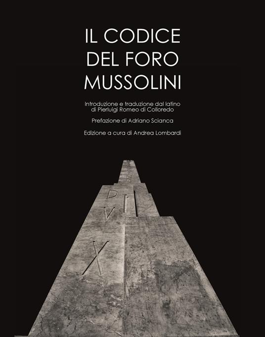 Il codice del Foro Mussolini - copertina