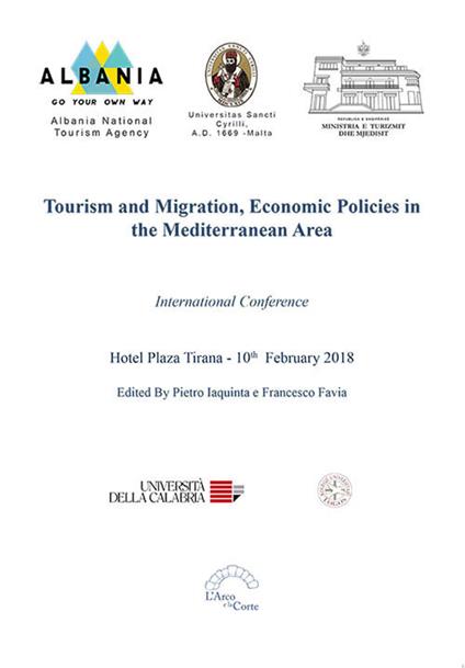 Tourism and migration. Economic policies in the mediterranean area. International Conference (Tirana, 10 febbraio 2018) - copertina