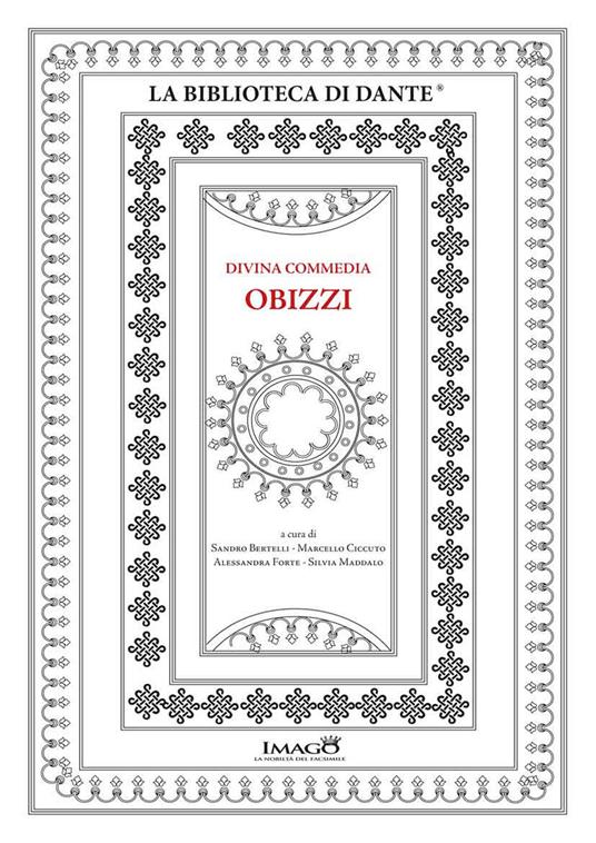 Divina Commedia Obizzi. La Divina Commedia ms. 67 della Biblioteca del Seminario Vescovile di Padova - copertina