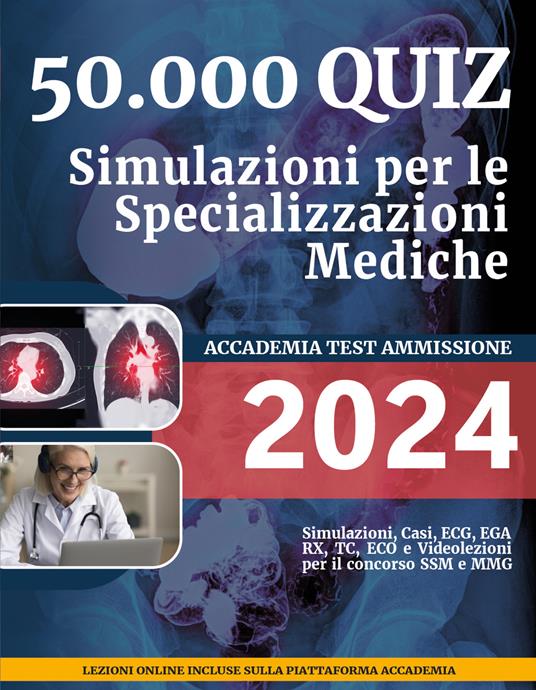 50.000 quiz. Simulazioni per le specializzazioni mediche - copertina