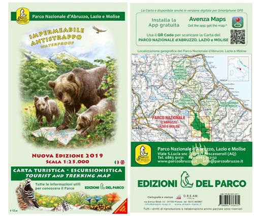 Carta turistico-escursionistica del Parco Nazionale d'Abruzzo, Lazio e Molise 1:25.000 - copertina