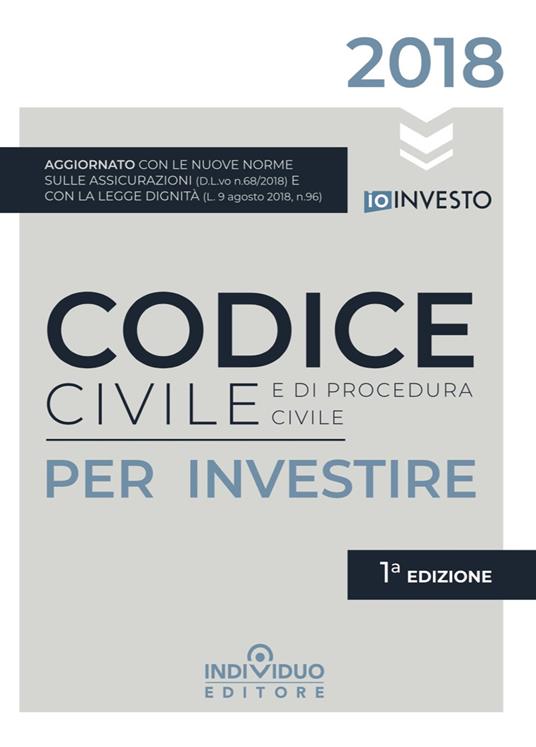 Codice civile e di procedura civile per investire - copertina
