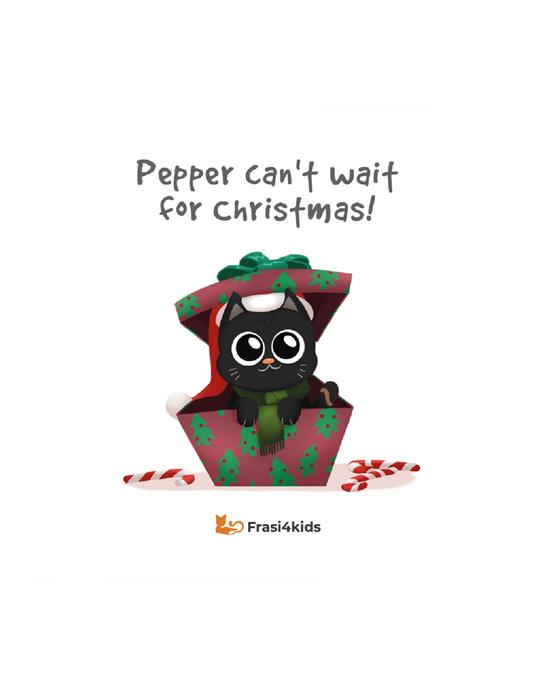 Pepper can't wait for Christmas! Con audiolibro in inglese - Tiziana Raponi - copertina