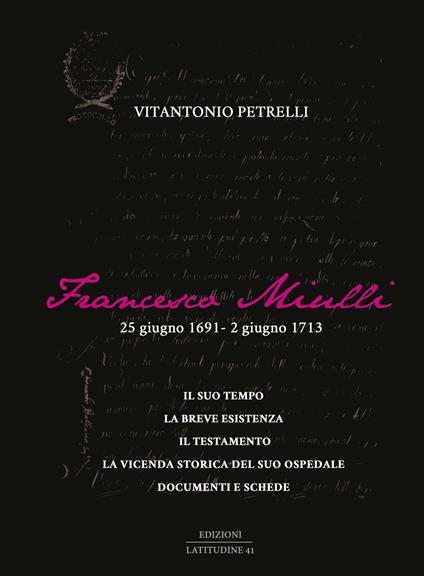 Francesco Miulli. 25 giugno 1691-2 giugno 1713 - Vitantonio Petrelli - copertina