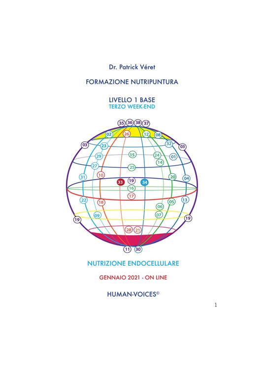 Formazione nutripuntura livello 1 base. Terzo week-end. Nutrizione endocellulare - Patrick Véret - copertina