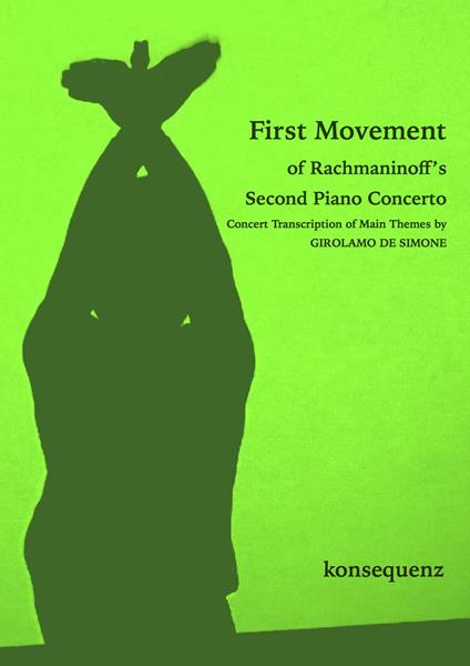 First movement of Rachmaninoff's second piano concerto. Spartito - Girolamo De Simone - copertina