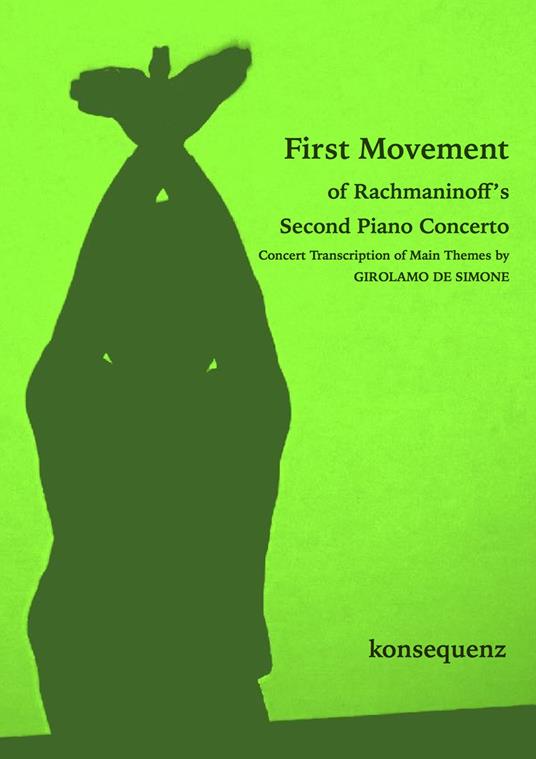 First movement of Rachmaninoff's second piano concerto. Spartito - Girolamo De Simone - copertina