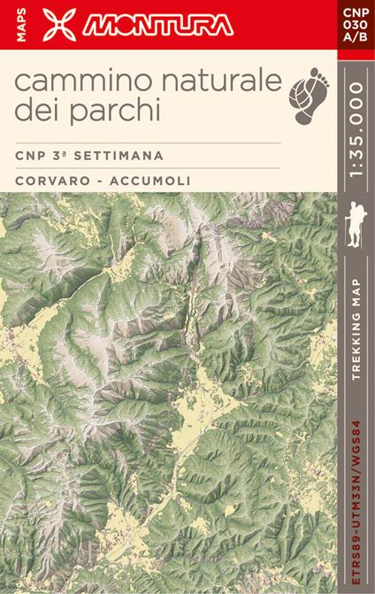 Trekking Map. Cammino naturale dei parchi. 3ª settimana: Corvaro - Accumoli - Pierpaolo Castrofilippo,Giacomo Turini - copertina