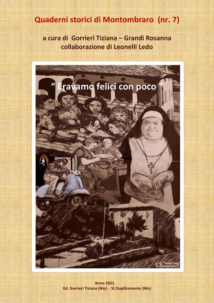 Eravamo felici con poco - Tiziana Gorrieri,Rosanna Grandi - copertina