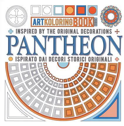 Pantheon. Artkoloring book. Ediz. italiana e inglese - Max Monteduro - copertina