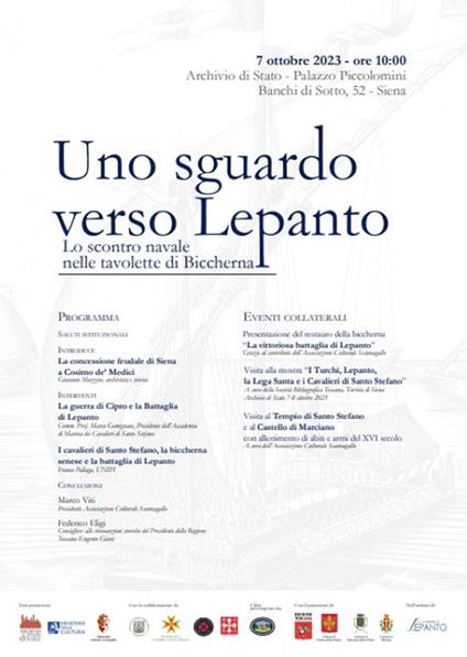Uno sguardo verso Lepanto. Lo scontro navale nelle tavolette di Biccherna - copertina