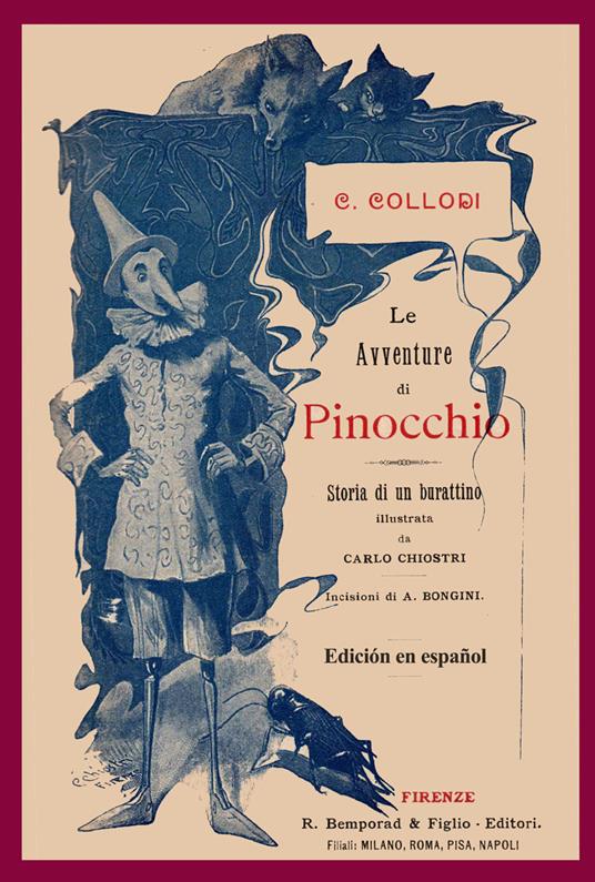 Las aventuras de Pinocho - Carlo Collodi - copertina