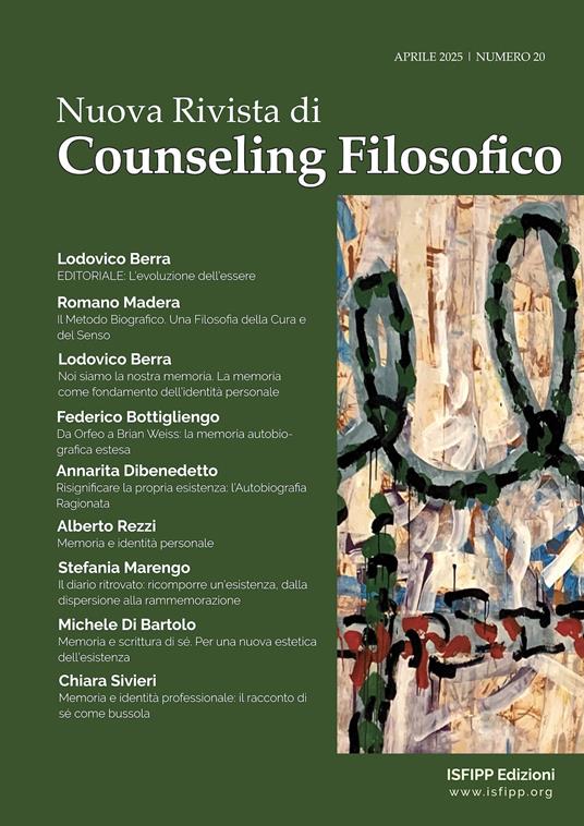 Nuova rivista di counseling filosofico (2025). Vol. 20 - Lodovico Berra,Federico Bottigliengo,Annarita Dibenedetto,Di Bartolo Michele - ebook