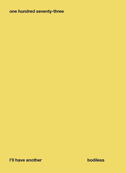 One hundred seventy-three. I'll have another. Ediz. illustrata - copertina