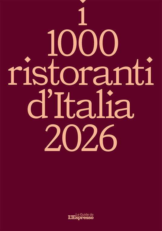 I 1000 ristoranti d'Italia 2026 - copertina