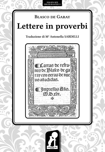 Lettere in proverbi - Blasco de Garay - copertina