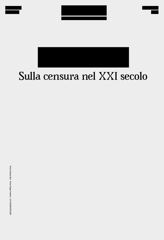 [Redacted]. Sulla censura nel XXI secolo - copertina