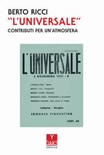 «L'Universale». Contributi per un'atmosfera