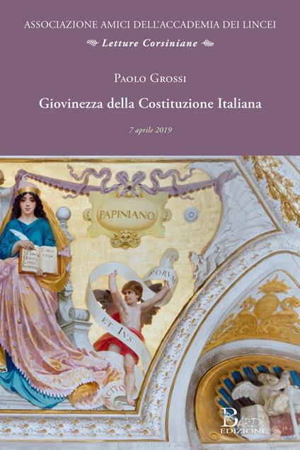 Giovinezza della Costituzione italiana - Paolo Grossi - copertina