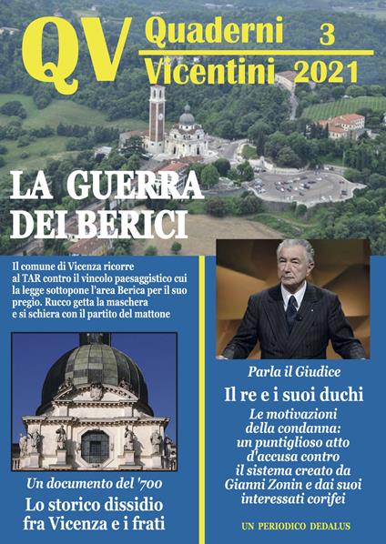 Quaderni vicentini (2021). Vol. 3 - copertina
