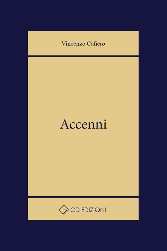Accenni - Cafiero Vincenzo - copertina