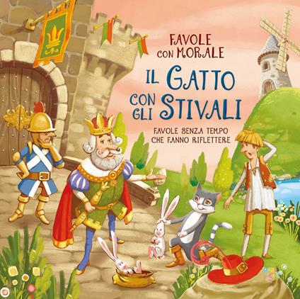 Il gatto con gli stivali. Favole con morale. Ediz. a colori - Stefania Leonardi Hartley,Marco Salogni - copertina