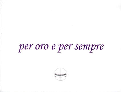 Per oro e per sempre - copertina