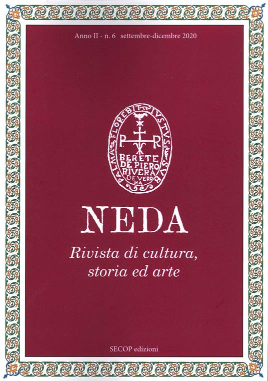 Neda. Rivista di cultura, storia ed arte (2020). Vol. 6: Settembre-Dicembre. - copertina