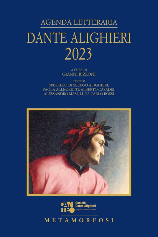 Agenda letteraria Dante Alighieri 2023 - copertina