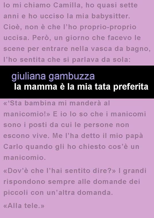La mamma è la mia tata preferita - Giuliana Gambuzza - copertina