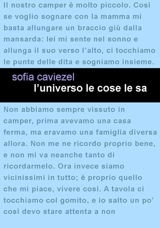L'universo le cose le sa - Sofia Caviezel - copertina