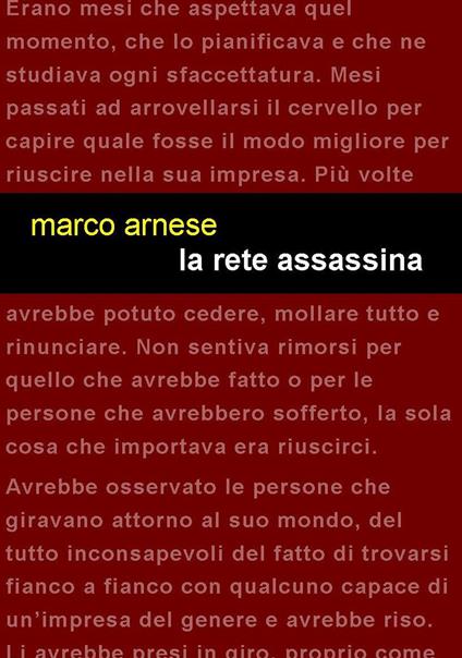 La rete assassina - Marco Arnese - copertina