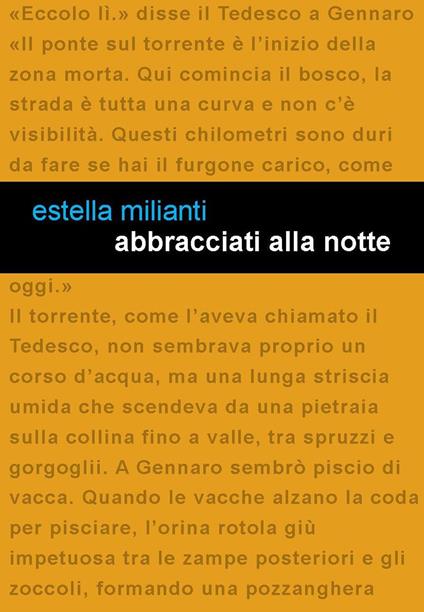 Abbracciati alla notte - Estella Milianti - copertina