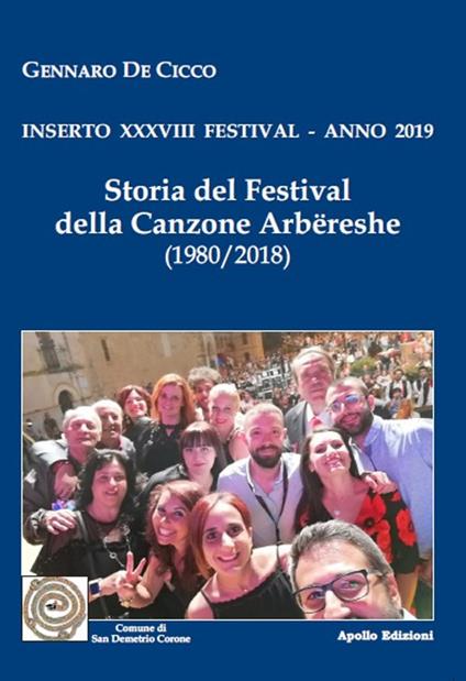 Storia del Festival della canzone arbëreshe. Inserto 38° Festival, anno 2019 - Gennaro De Cicco - copertina