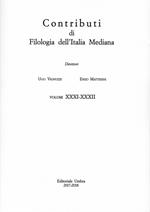 Contributi di filologia dell'Italia mediana (2017-2018). Vol. 31-32