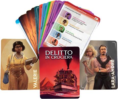 Alibi - Delitto in Crociera - Gioco Deduttivo Competitivo per Adulti e Ragazzi dai 14 Anni - 5-6+ Giocatori - Durata 60min - 2